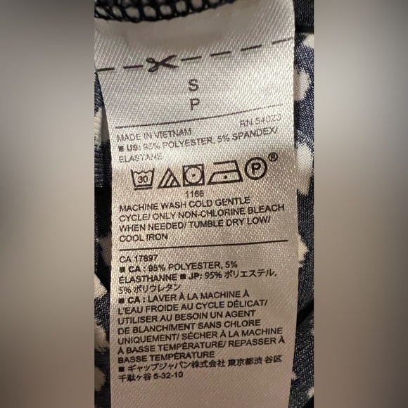 Banana Republic Women’s Long Sleeve Wrap Dress in Navy & White Dots Size Small - Picture 6 of 6